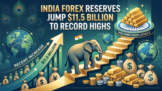 India Forex Reserves Jump $11.5 Billion to Record Highs