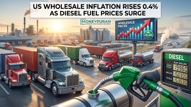 US Wholesale Inflation Rises 0.4% as Diesel Fuel Prices Surge