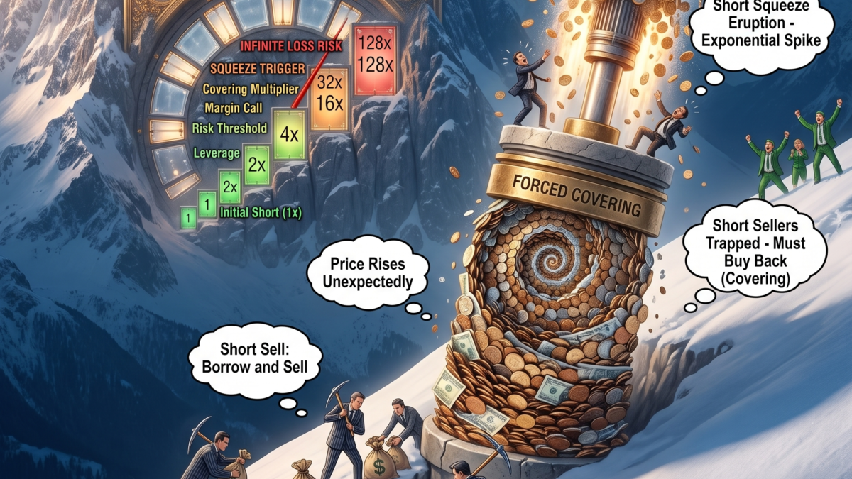 What is short selling and how does a short squeeze happen?