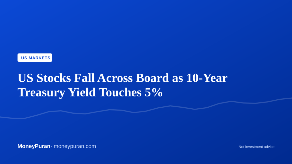 US stocks drop