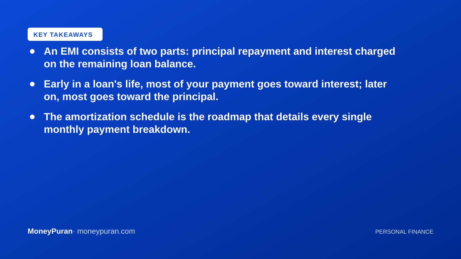 Key takeaways: how emi works