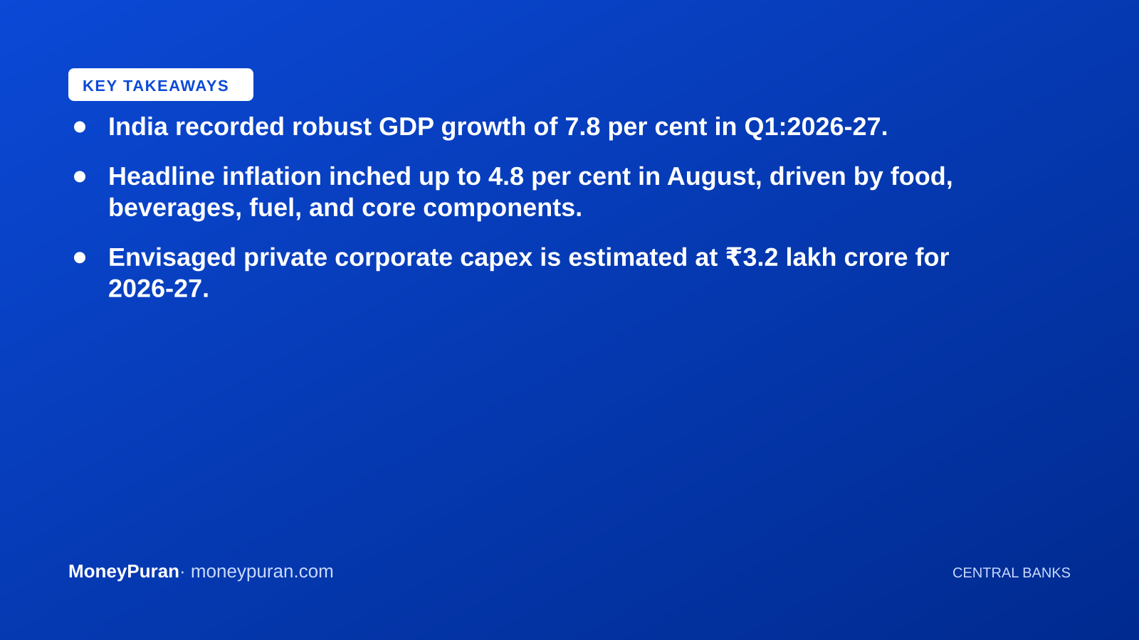 Key takeaways: RBI Bulletin September 2026
