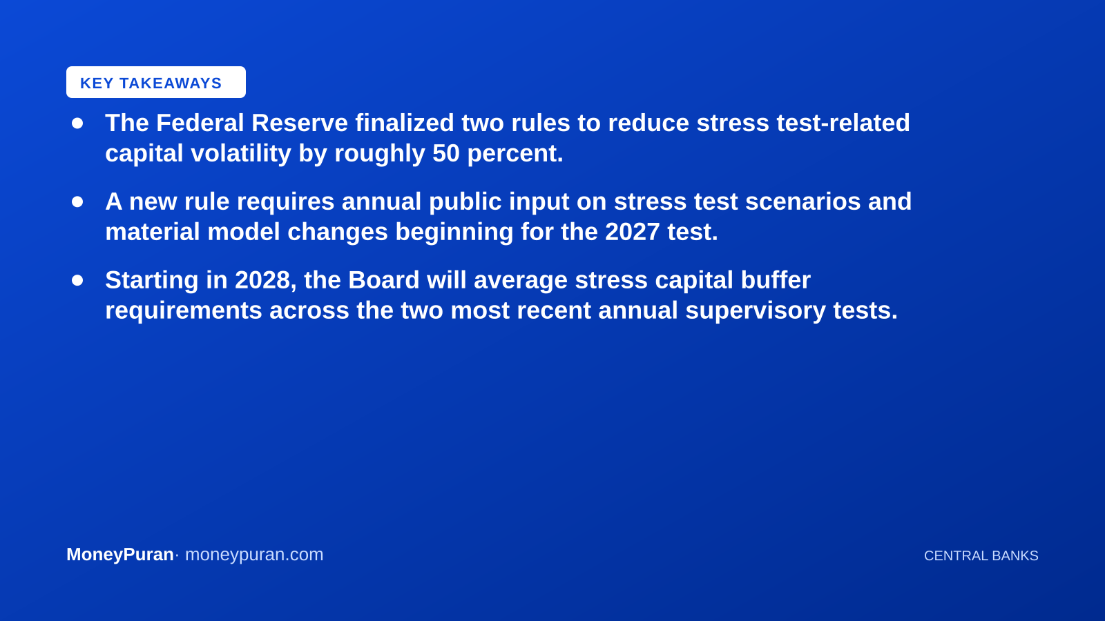 Key takeaways: Fed stress test