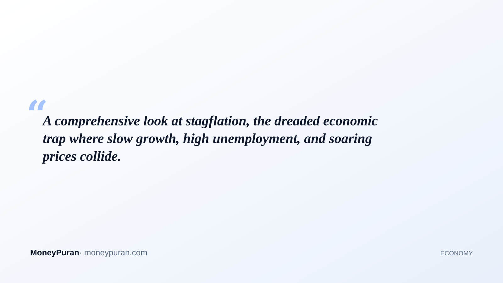 A comprehensive look at stagflation, the dreaded economic trap where slow growth, high unemployment, and soaring prices collide.