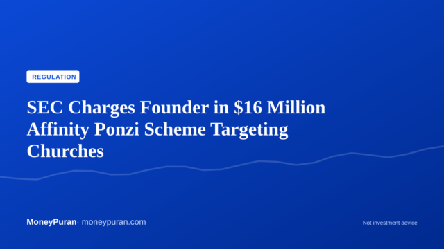 SEC Charges Founder in $16 Million Affinity Ponzi Scheme Targeting Churches