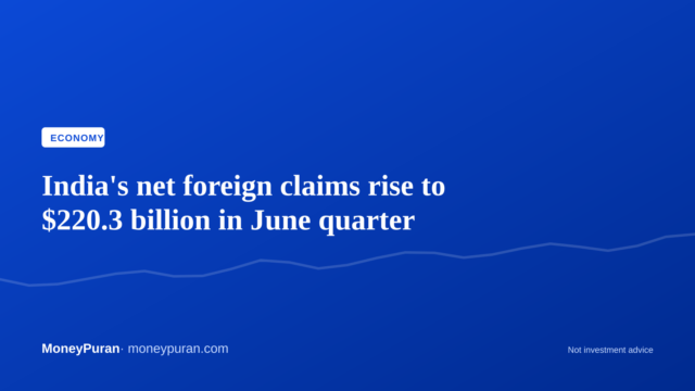 India’s net foreign claims rise to $220.3 billion in June quarter