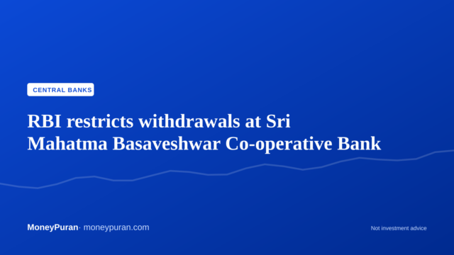 RBI restricts withdrawals at Sri Mahatma Basaveshwar Co-operative Bank