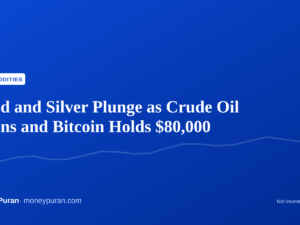 Gold and Silver Plunge as Crude Oil Gains and Bitcoin Holds $80,000