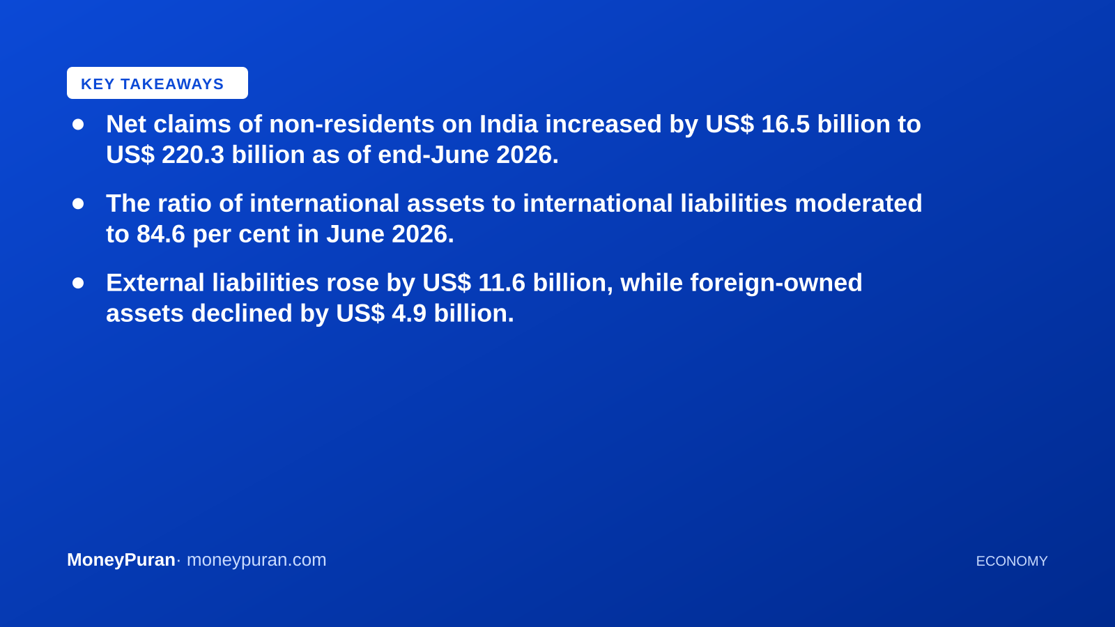 Key takeaways: India international investment