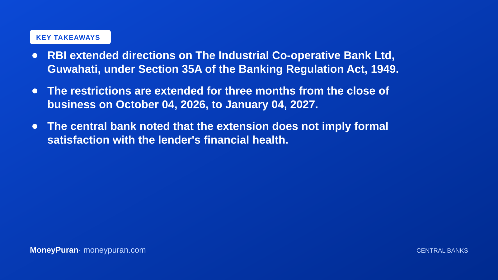 Key takeaways: RBI banking directions