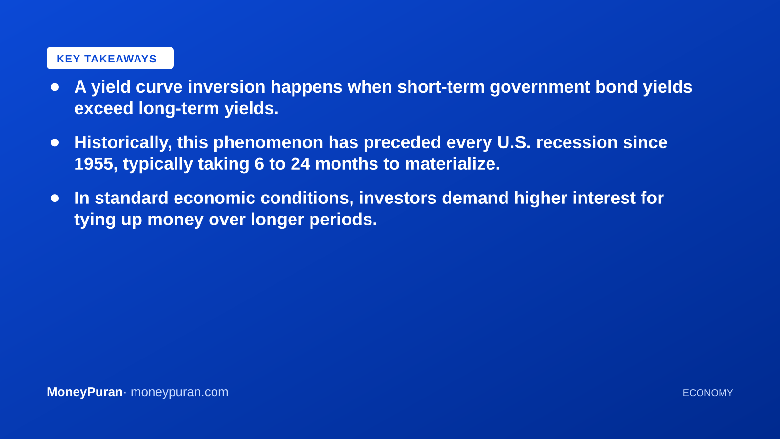 Key takeaways: yield curve inversion meaning