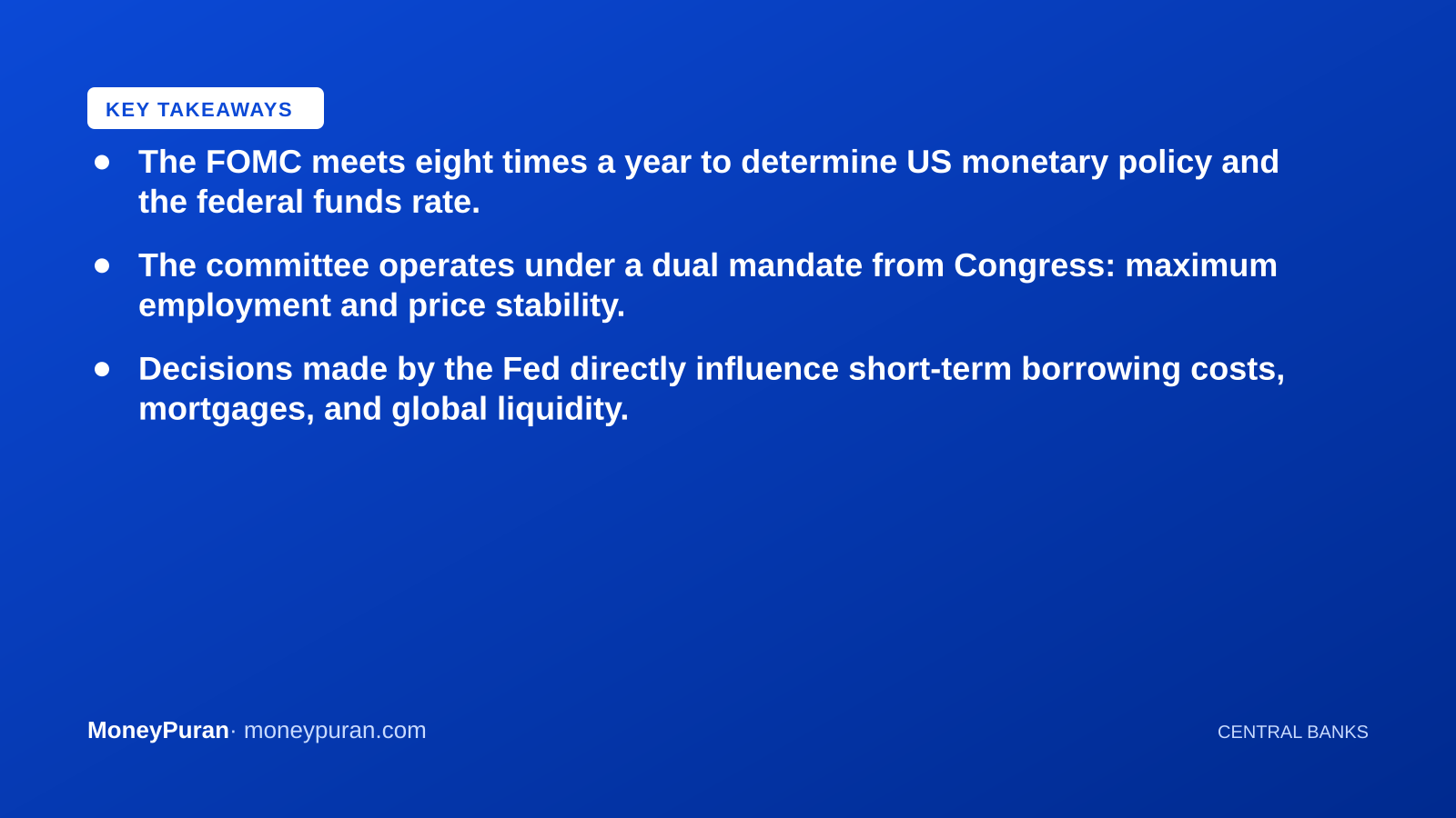 Key takeaways: fomc meeting meaning