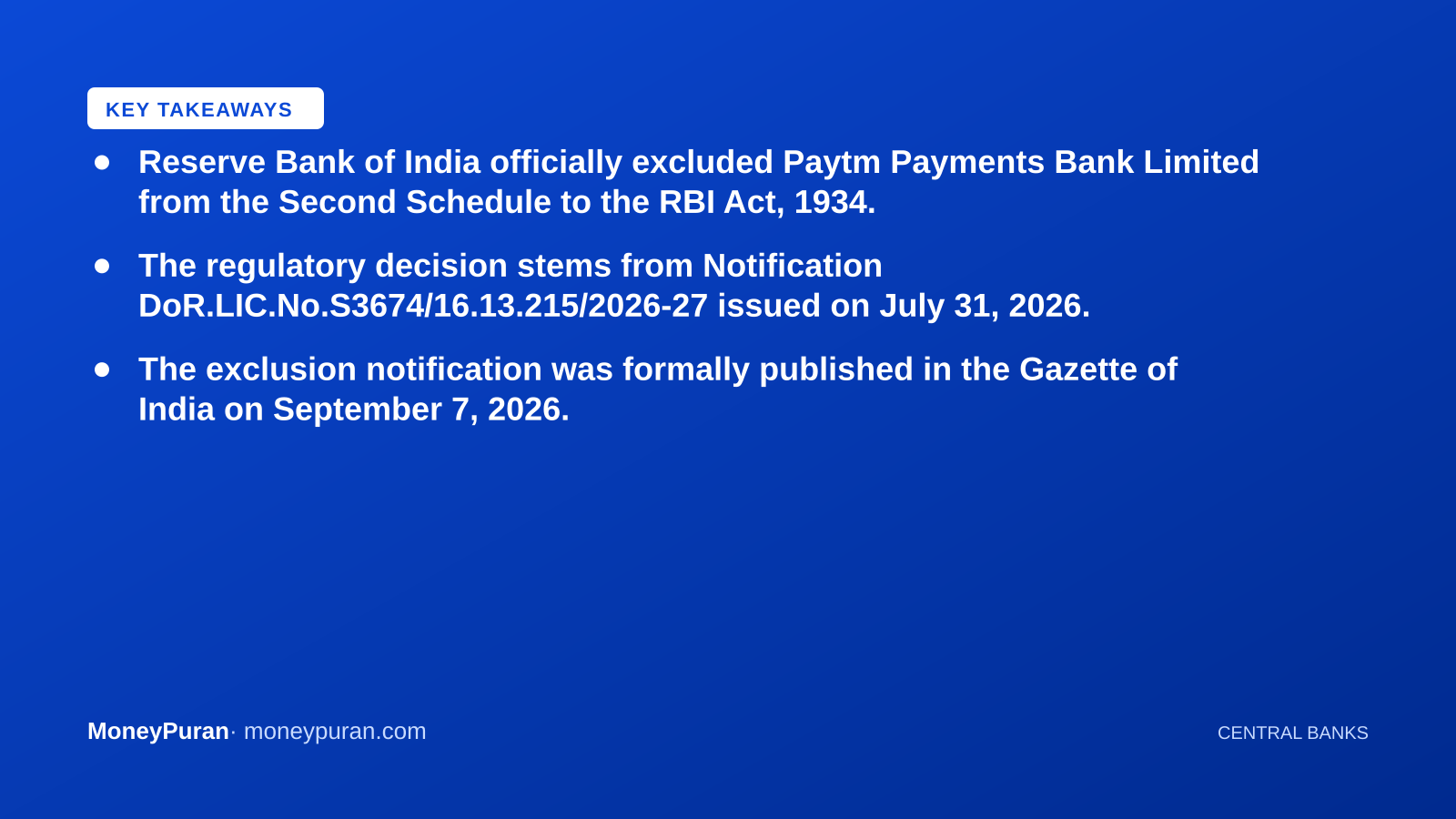 Key takeaways: Paytm Payments Bank