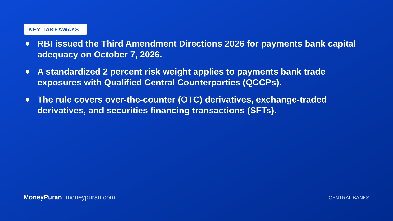 Key takeaways: RBI capital adequacy