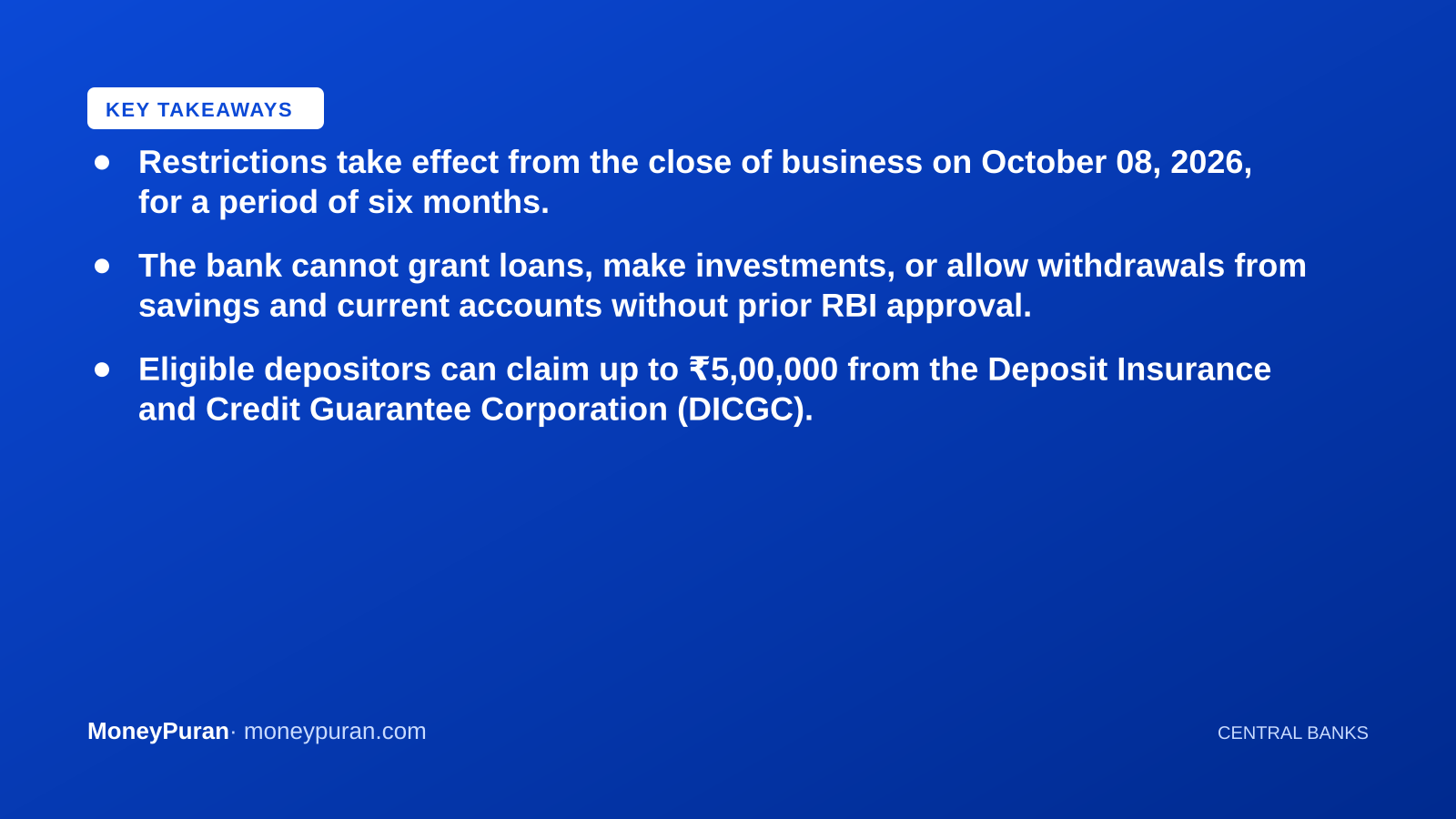 Key takeaways: RBI banking restrictions