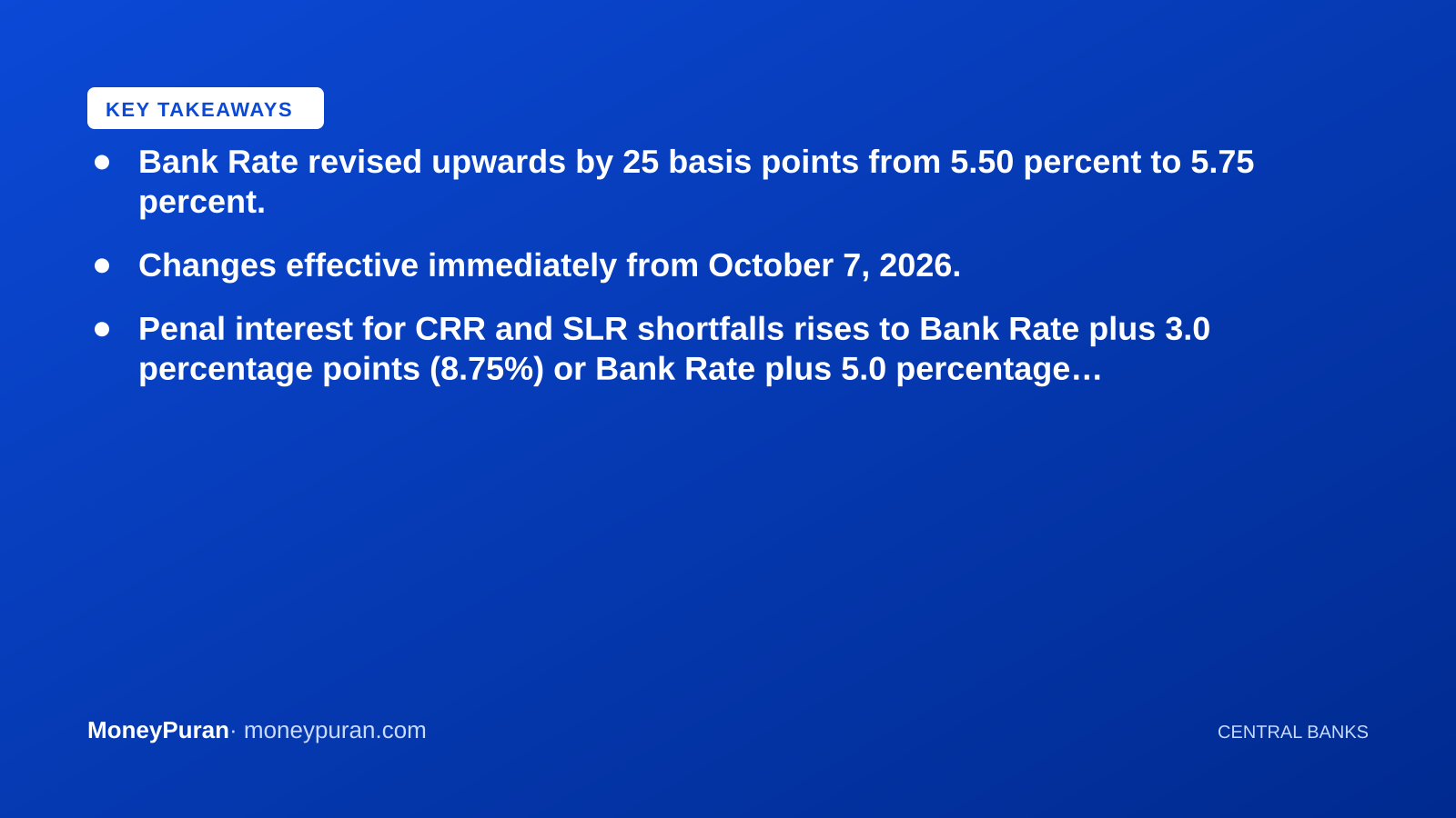 Key takeaways: Bank Rate hike