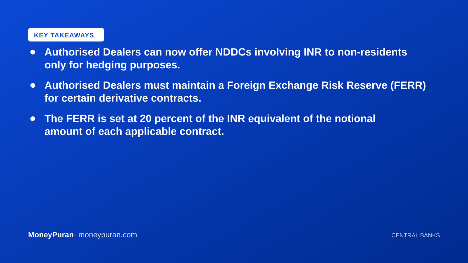 Key takeaways: RBI NDDC rules