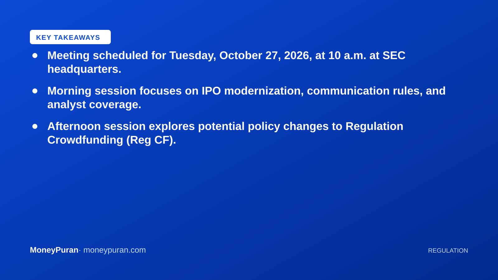 Key takeaways: IPO modernization