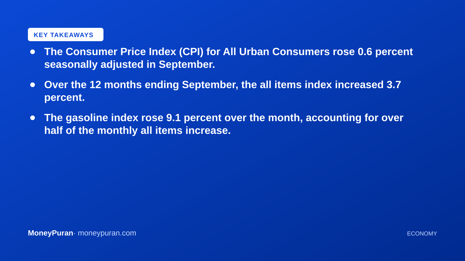Key takeaways: US inflation rate