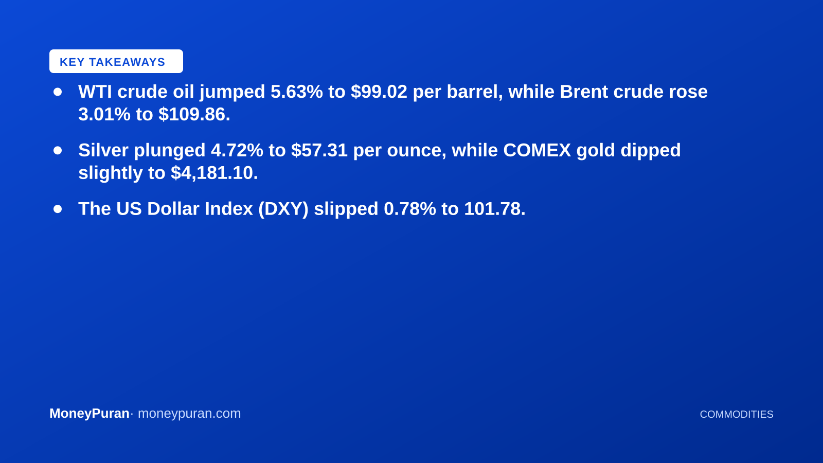 Key takeaways: crude oil prices