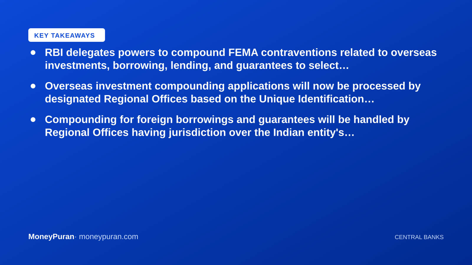 Key takeaways: RBI FEMA compounding rules